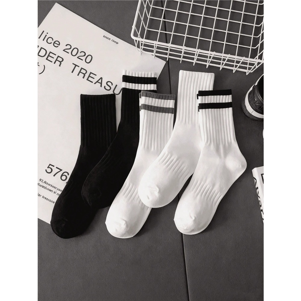 5-Pack Men's Striped Crew Sock - Cotton Crew Sock Pack avis et prix