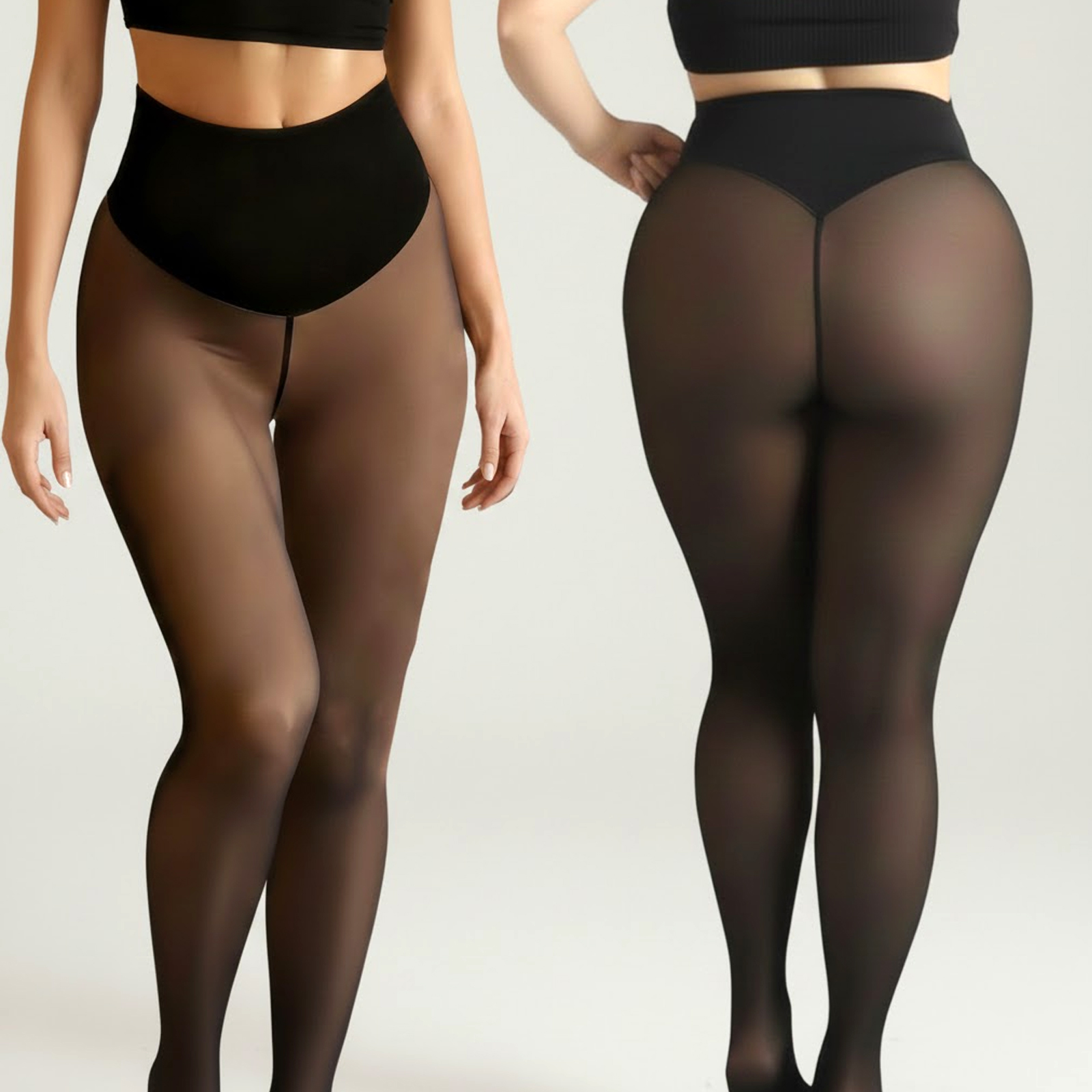 One Seam Fleece Lined Tights S - Tights Pantyhose Sheer avis et prix