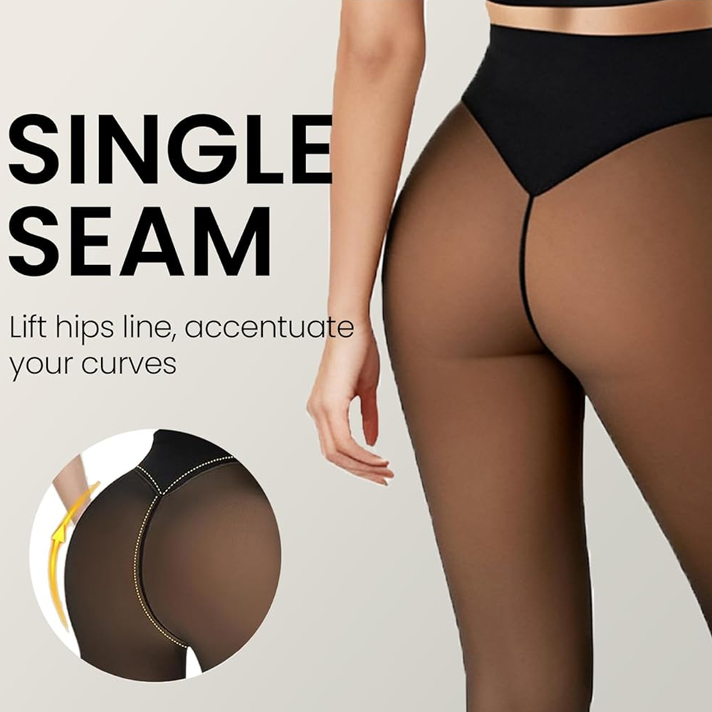 One Seam Fleece Lined Tights S - Tights Pantyhose Sheer avis et prix