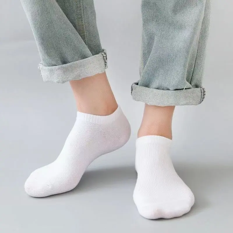 5 Pairs Unisex Casual Plain Co - No Show Sock Women avis et prix
