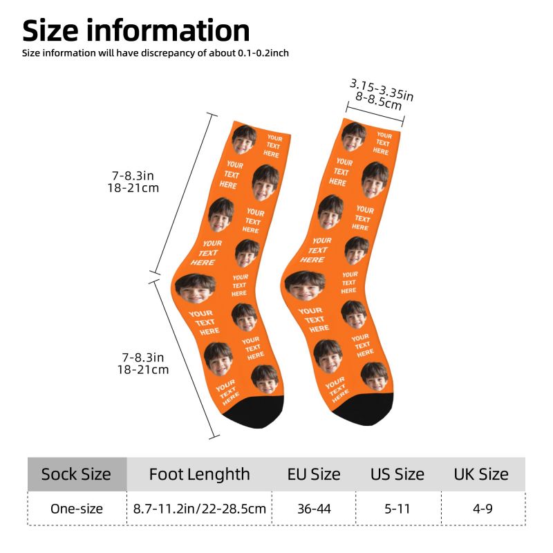Personalized Photo Text Custom - Dress Sock Men avis et prix