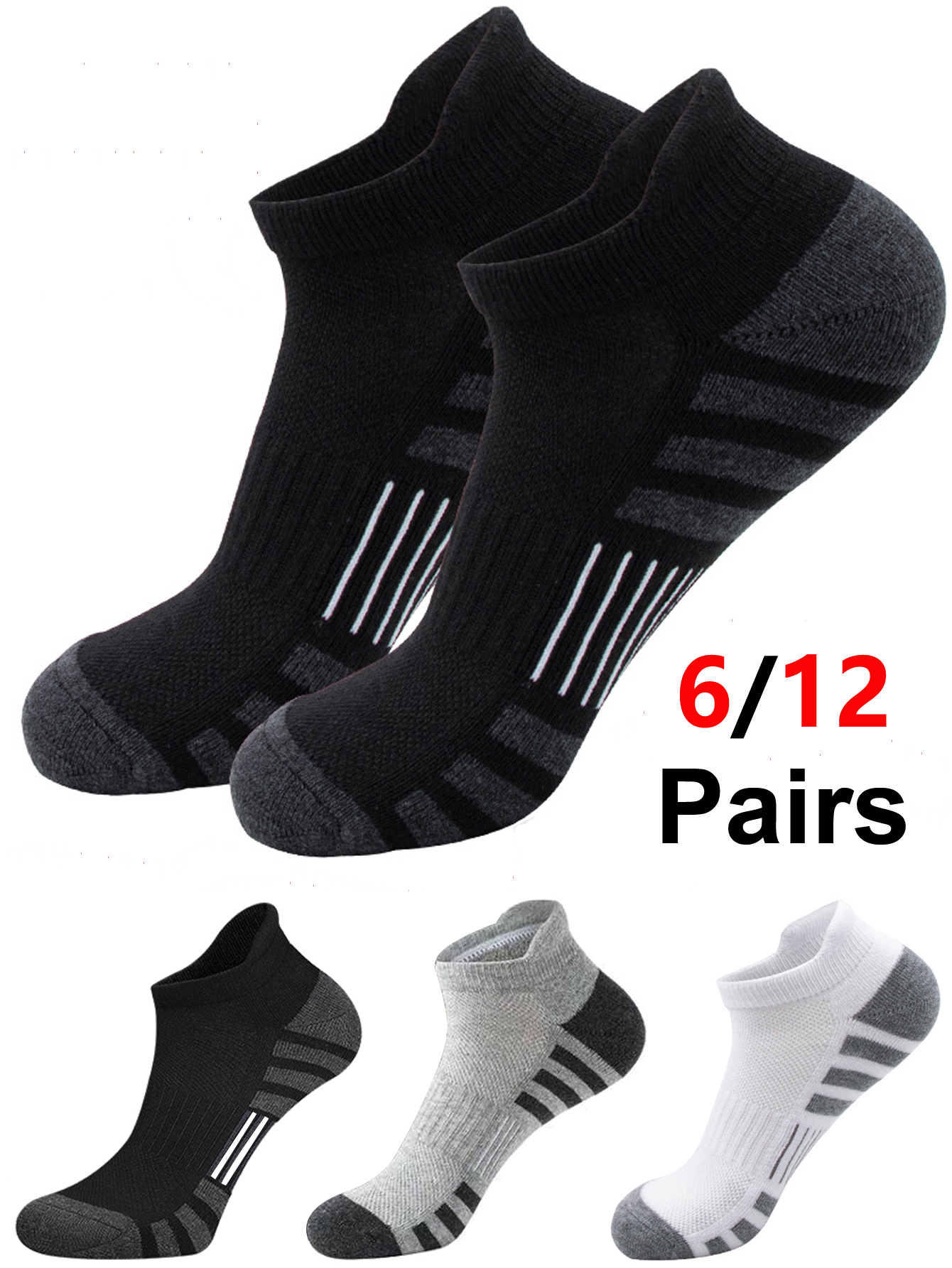 6/24 Pairs Cushioned Breathabl - Athletic Sock Cushion avis et prix