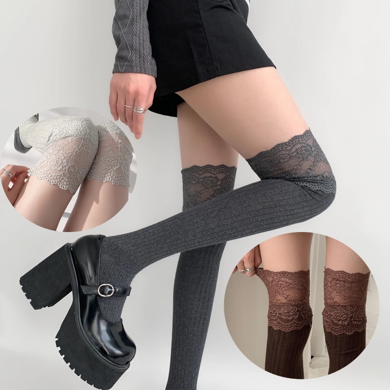 Soft Cotton Thigh High Socks,  - Boot Sock Slouchy avis et prix