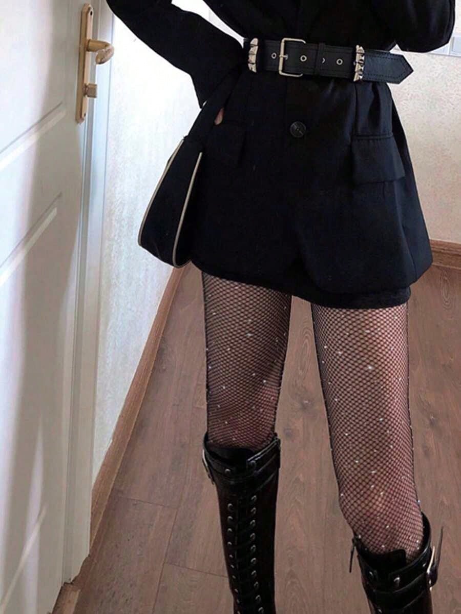 Women's Sheer Rhinestone Fishn - Tights Pantyhose Sheer avis et prix