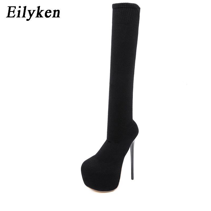 Eilyken 17CM Platform Heels Wo - Knee High Sock Women avis et prix