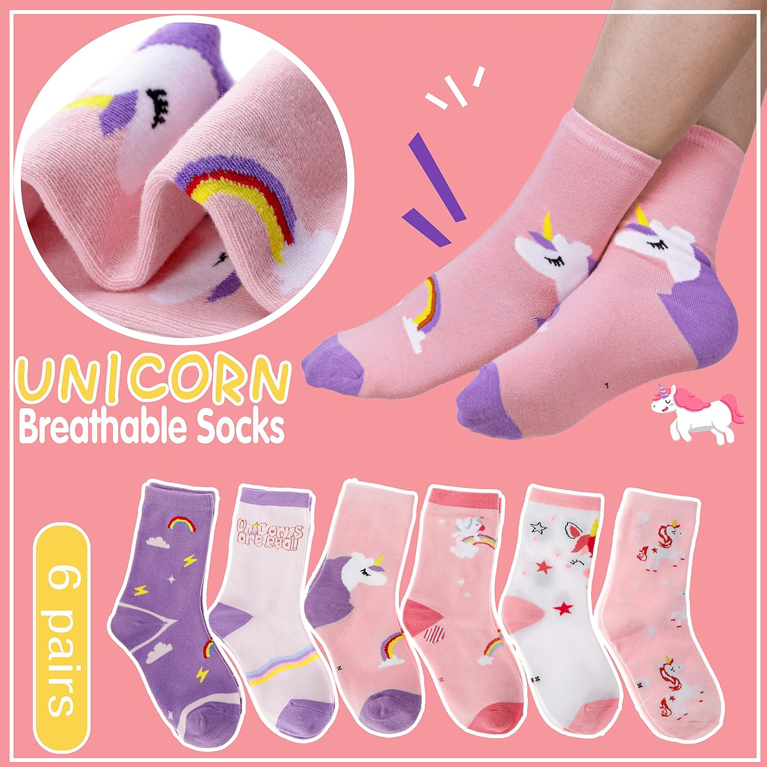 Unicorn Socks Gifts for Girls  - Silk Sock Bamboo avis et prix