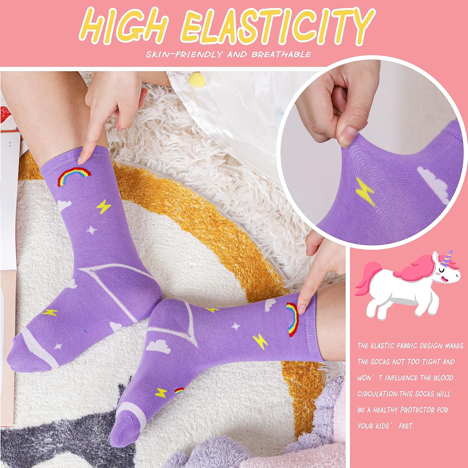 Unicorn Socks Gifts for Girls  - Silk Sock Bamboo avis et prix