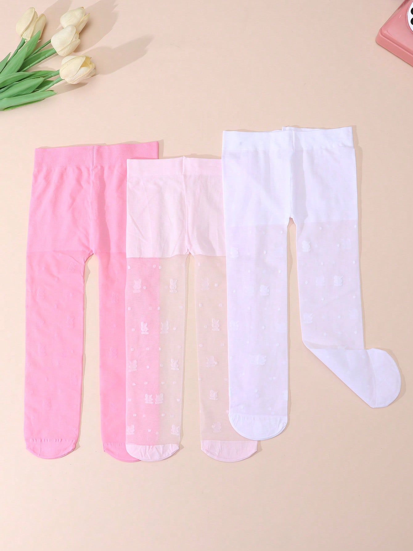 3Pack Girls Rabbit Print Tight - Tights Pantyhose Sheer avis et prix