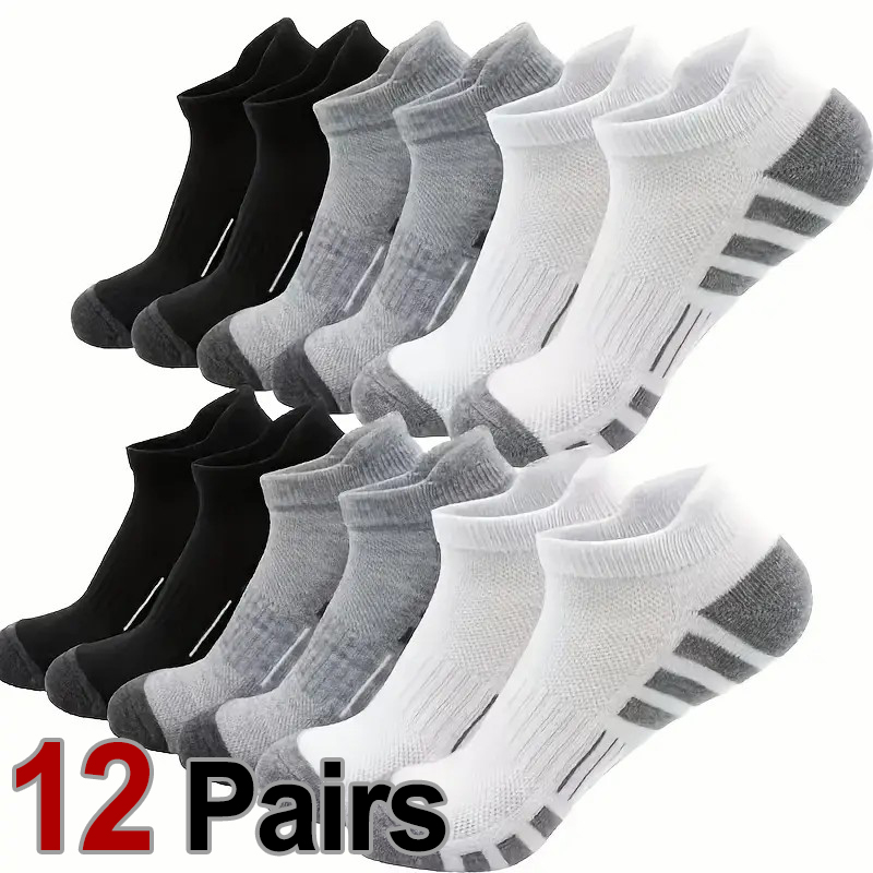 12 Pairs Men Breathable Sports - Ankle Brace Sock avis et prix