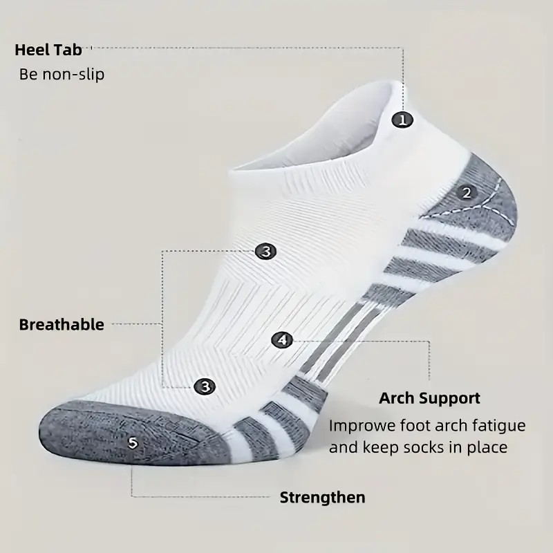 12 Pairs Men Breathable Sports - Ankle Brace Sock avis et prix
