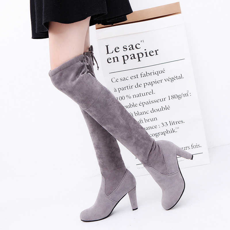 Women's Boots Stretch Fabric O - Knee High Sock Women avis et prix