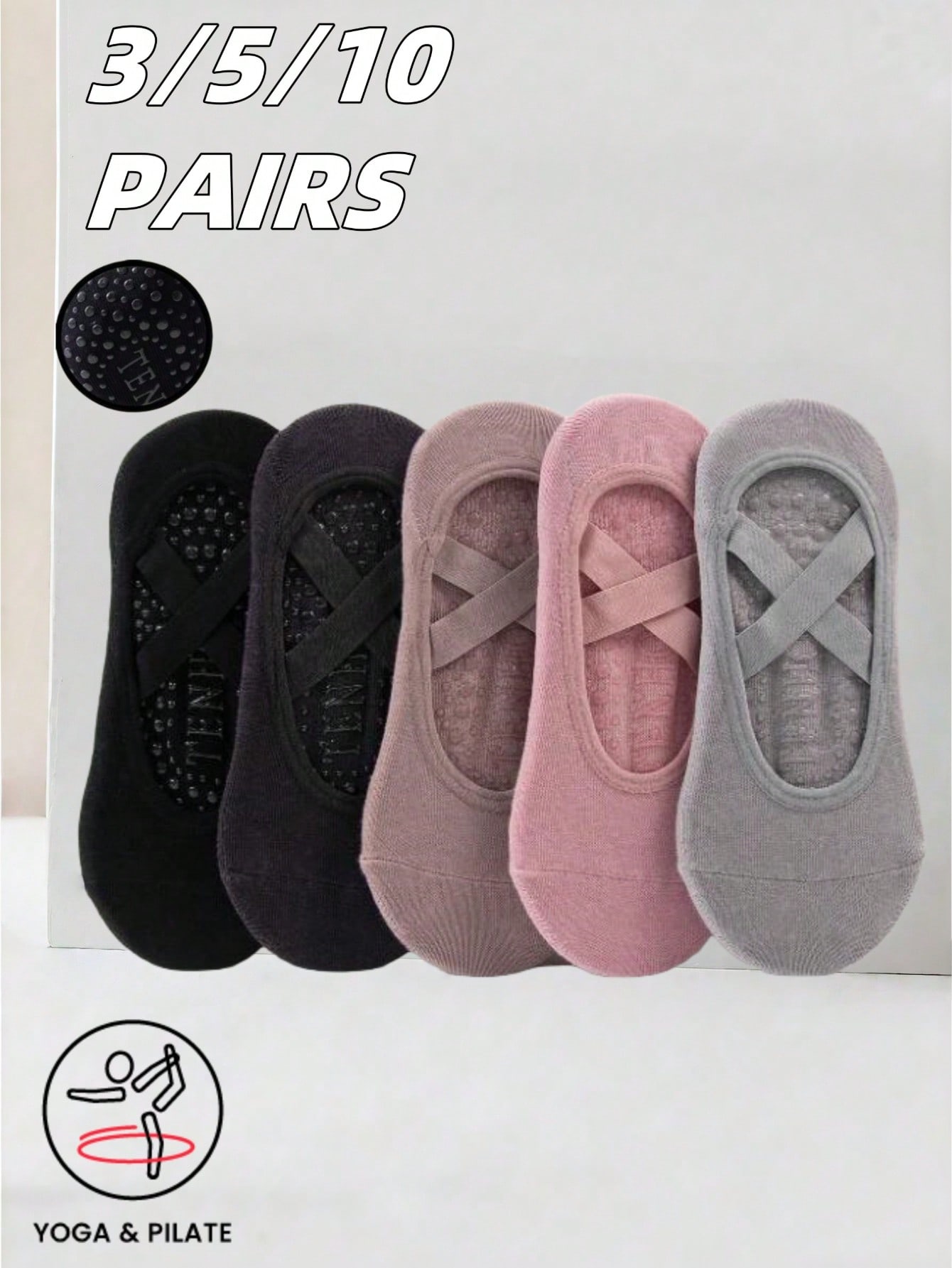Anti-slip silicone sole yoga s - Grip Sock Yoga avis et prix