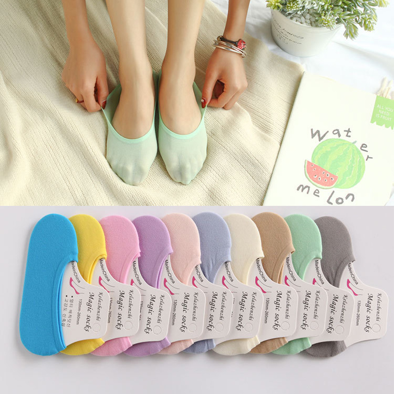 Summer Thin Colorful Girl Invi - Invisibility Sock Loafer avis et prix