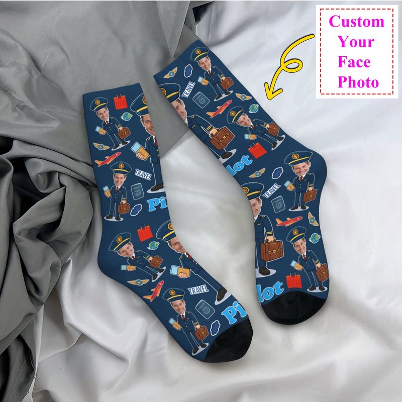Novelty Men's Funny Pilot Cust - Dress Sock Men avis et prix