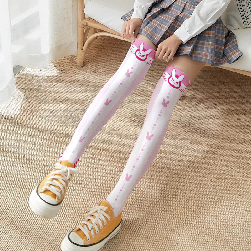 Game OW D.Va Cartoon Printed K - Silk Sock Bamboo avis et prix