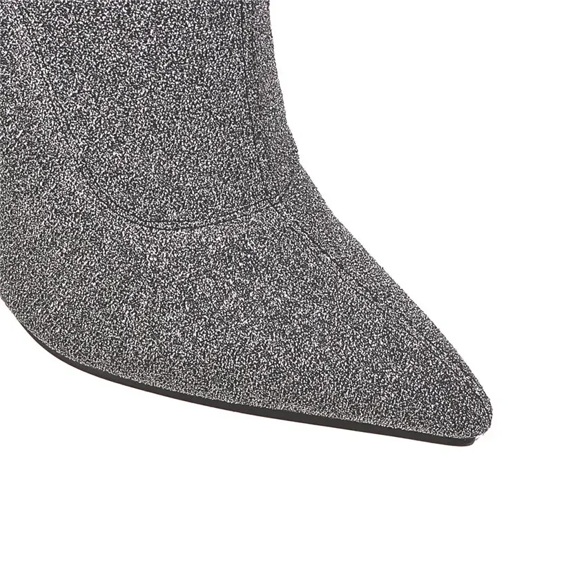 Plus Size Stretch Leopard Over - Knee High Sock Women avis et prix