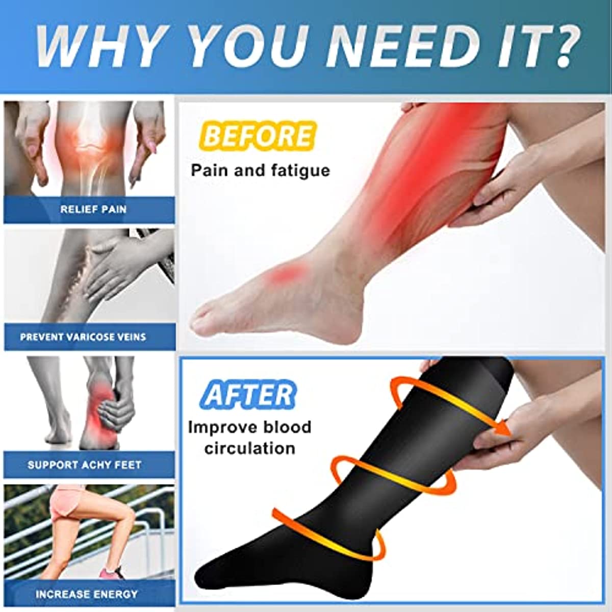 7 Pair Compression Socks Women - Compression Sock Medical avis et prix