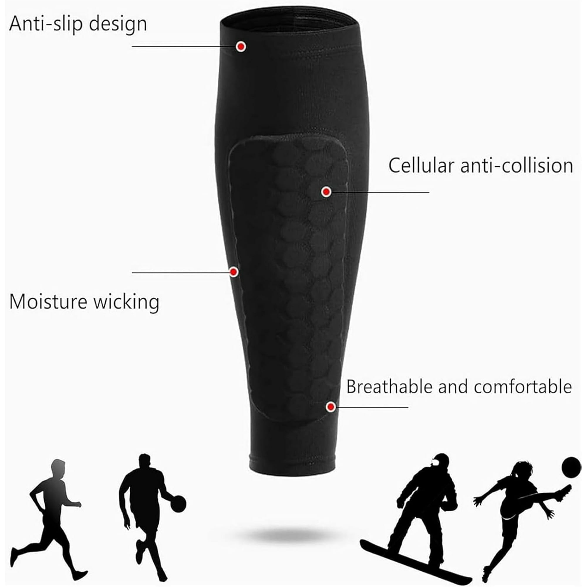 Soccer Shin Guards Shin Guard  - Compression Sleeve Calf avis et prix