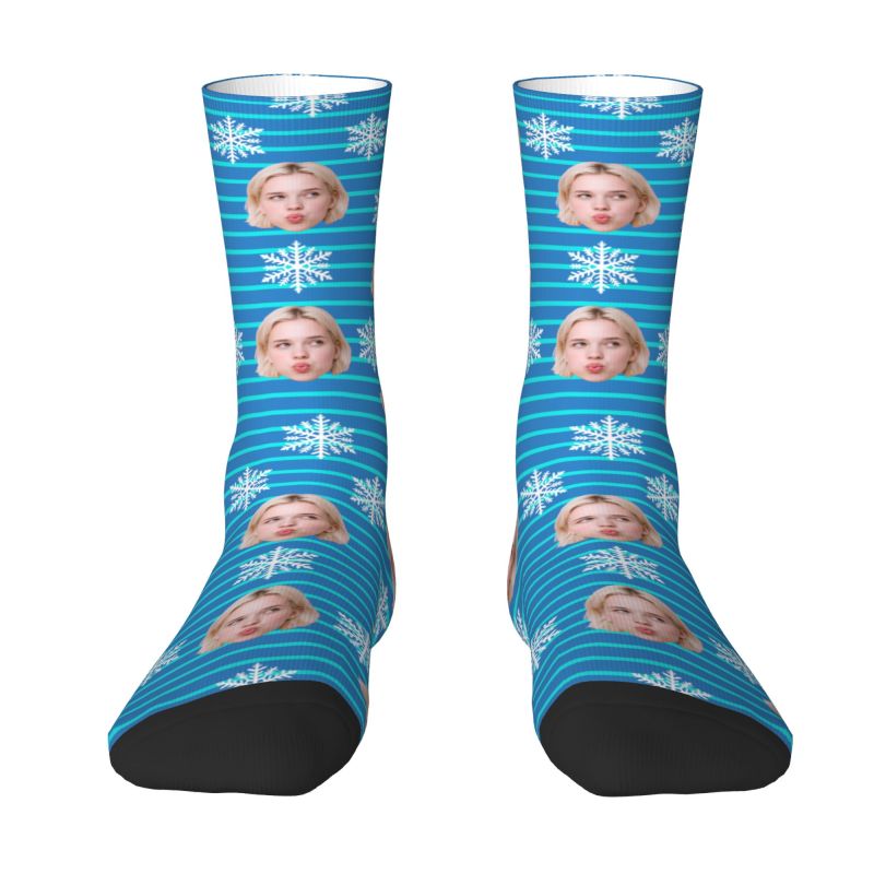 Christmas Face Photo Personali - Dress Sock Men avis et prix