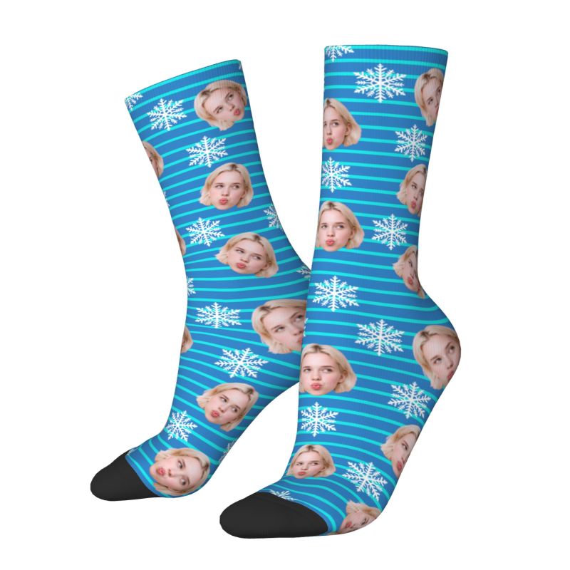 Christmas Face Photo Personali - Dress Sock Men avis et prix