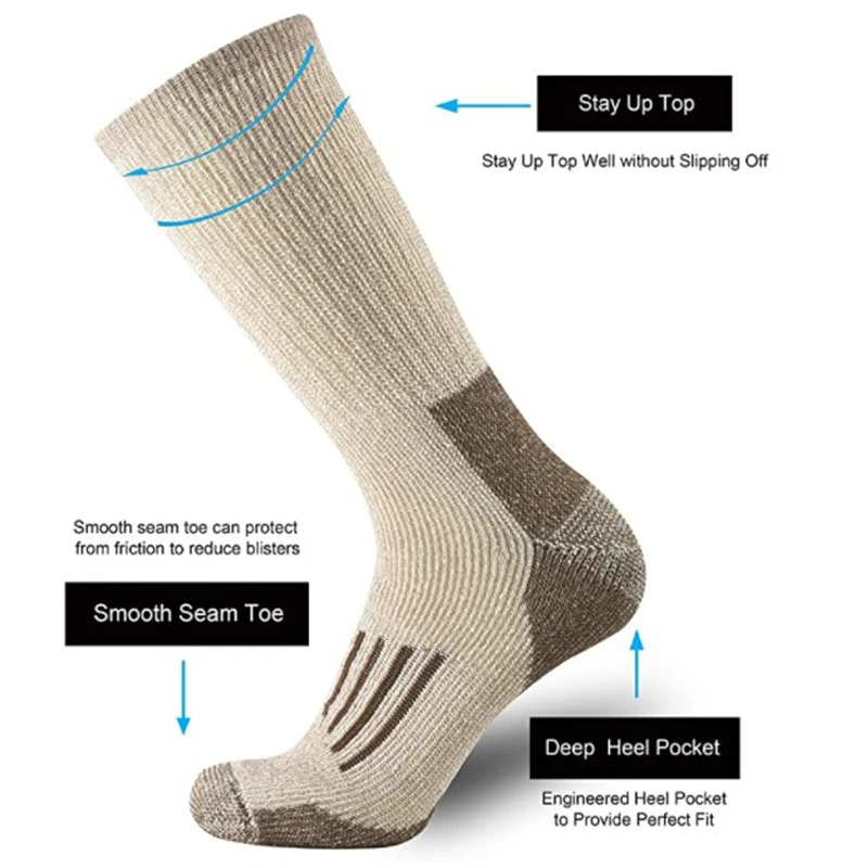 80% Wool Socks Warm Thicken Hi - Wool Hiking Sock avis et prix