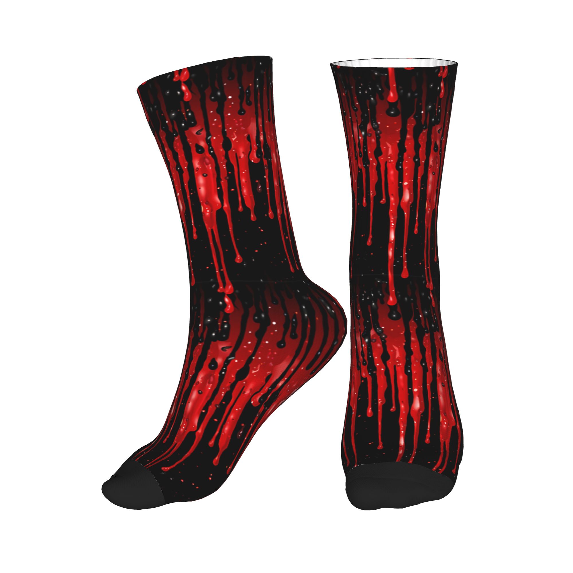 Dripping Red Liquid Pattern  M - Dress Sock Men avis et prix