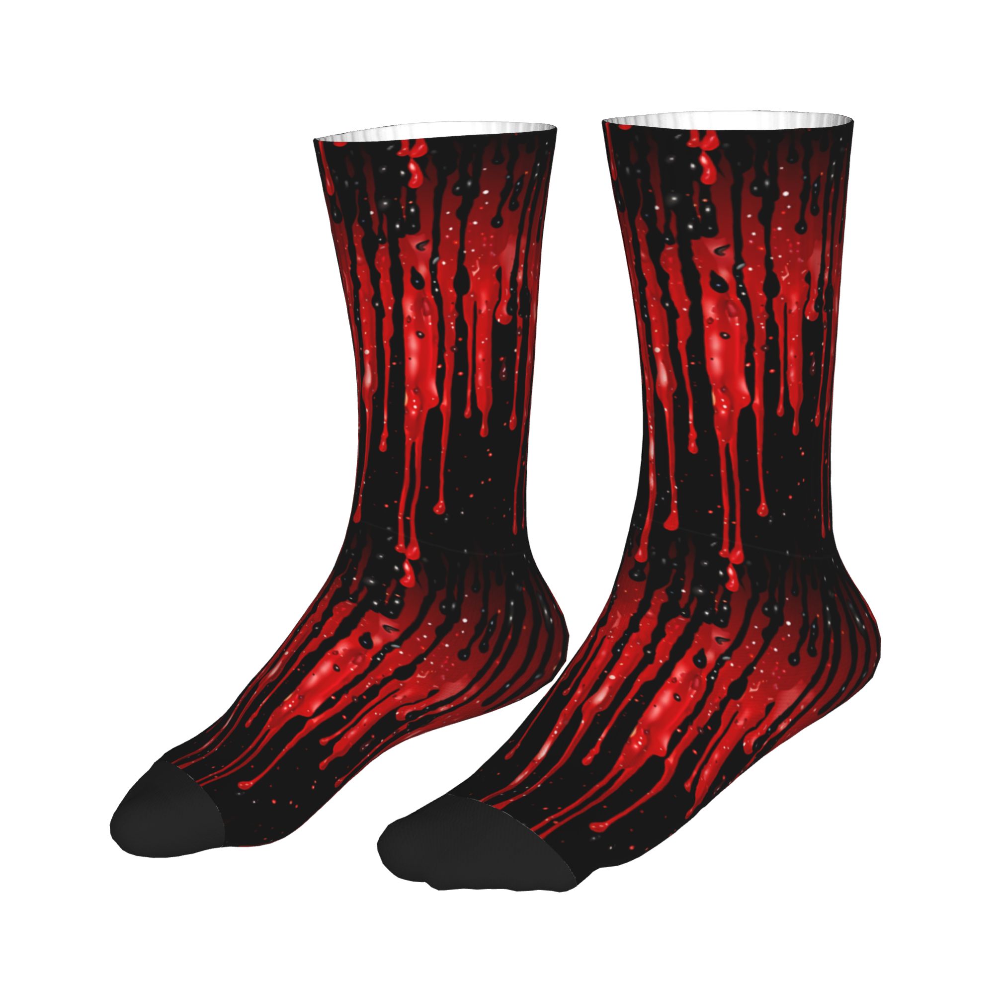 Dripping Red Liquid Pattern  M - Dress Sock Men avis et prix