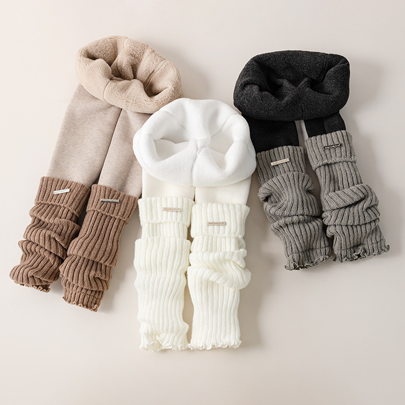 Kids Thermal Thickened Legging - Boot Sock Slouchy avis et prix