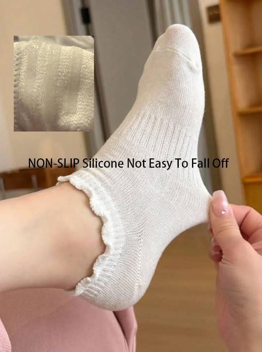 Cute Ruffle Ankle Socks for Wo - Silk Sock Bamboo avis et prix
