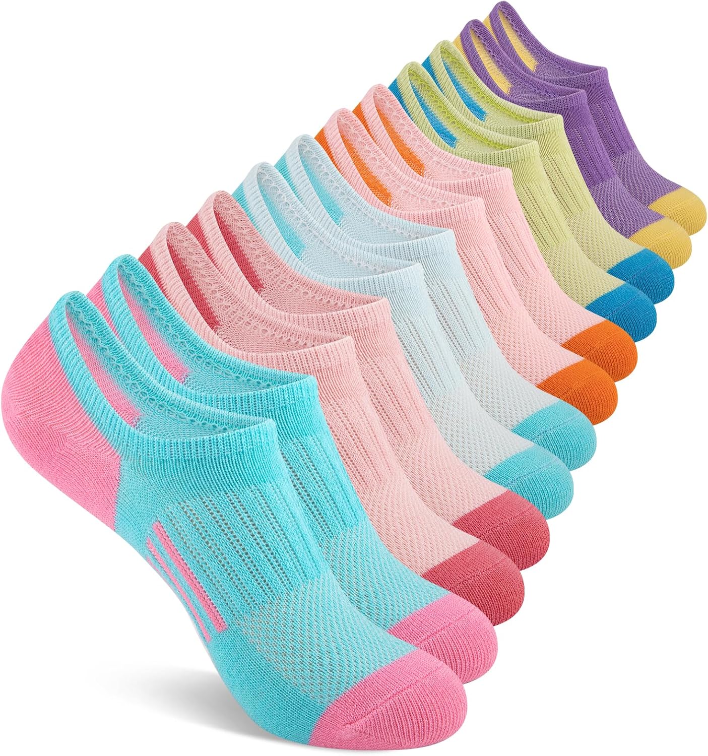 12 Pairs Girls No Show Socks C - Silk Sock Bamboo avis et prix