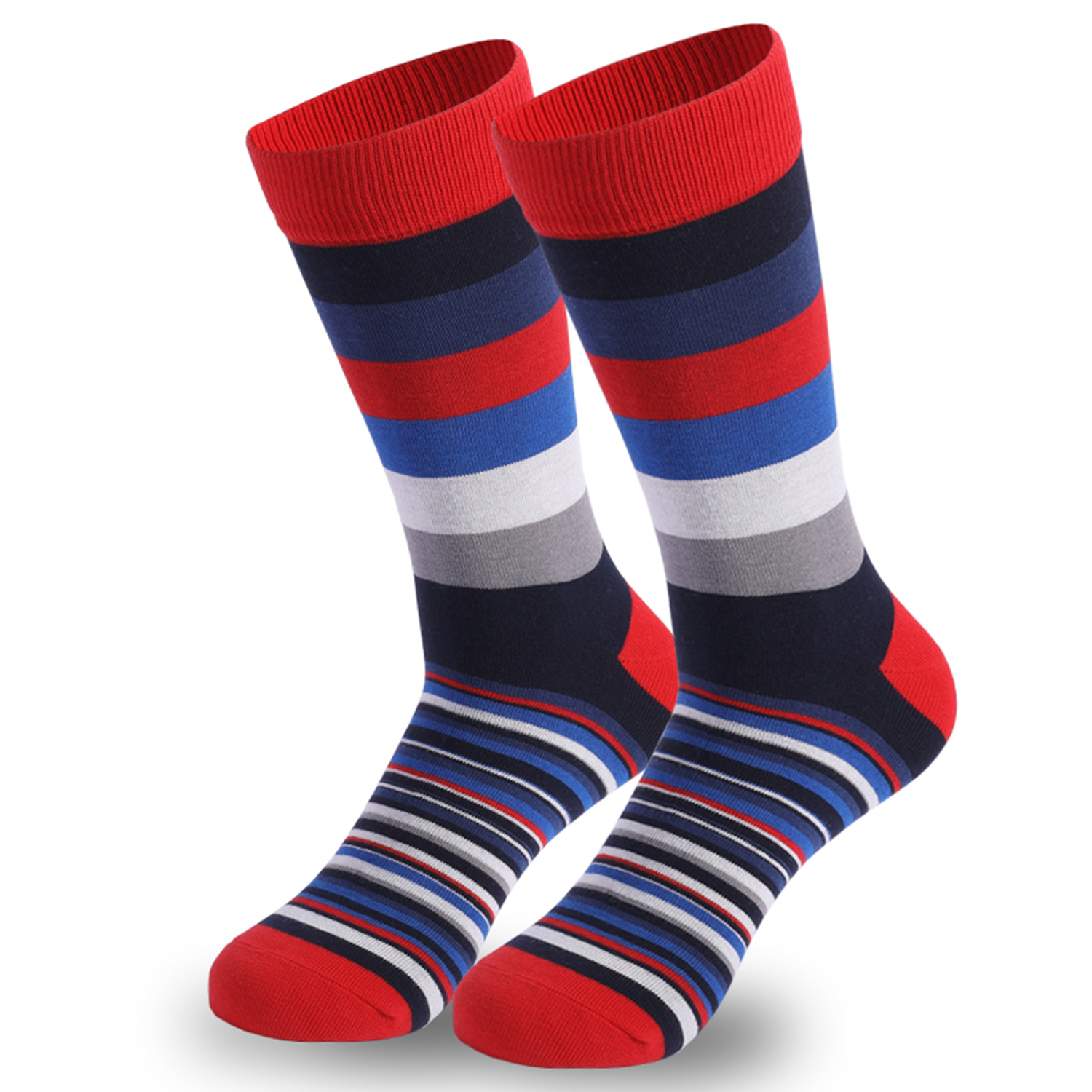 5Pairs Mens Fun Dress Socks, P - Cotton Crew Sock Pack avis et prix