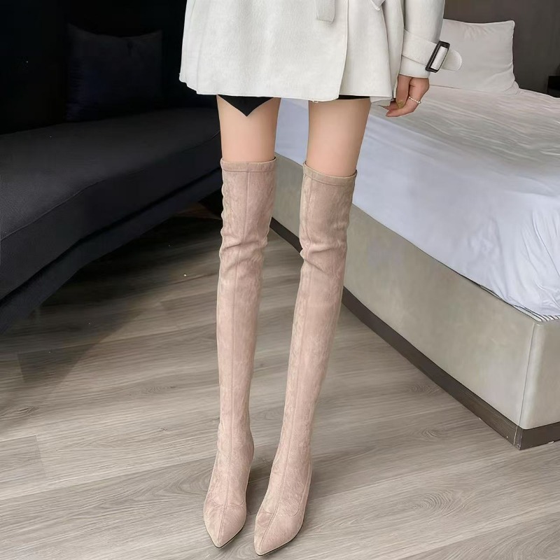 Sexy Women's Boots Pointed Toe - Knee High Sock Women avis et prix