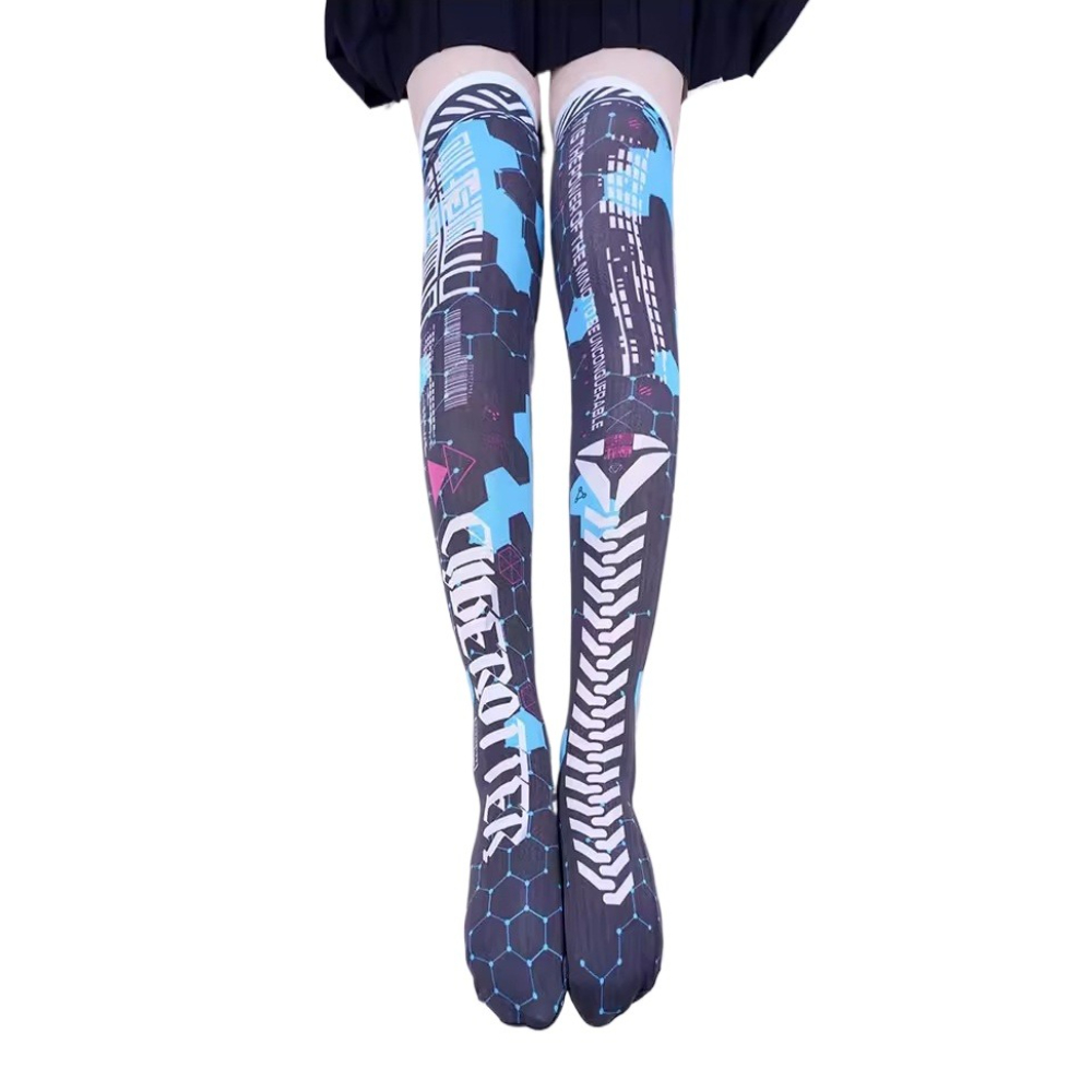Anime Game Robot AI Mech Stock - Knee High Sock Women avis et prix