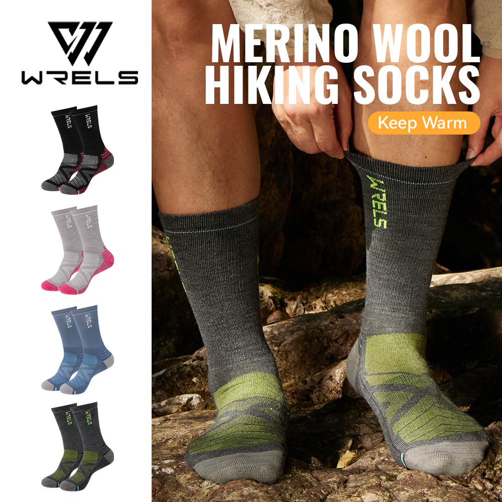 WRELS 1/2/3 Merino Wool Socks  - Wool Hiking Sock avis et prix