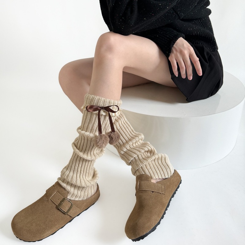 Camel Knit Leg Warmers with Fu - Boot Sock Slouchy avis et prix