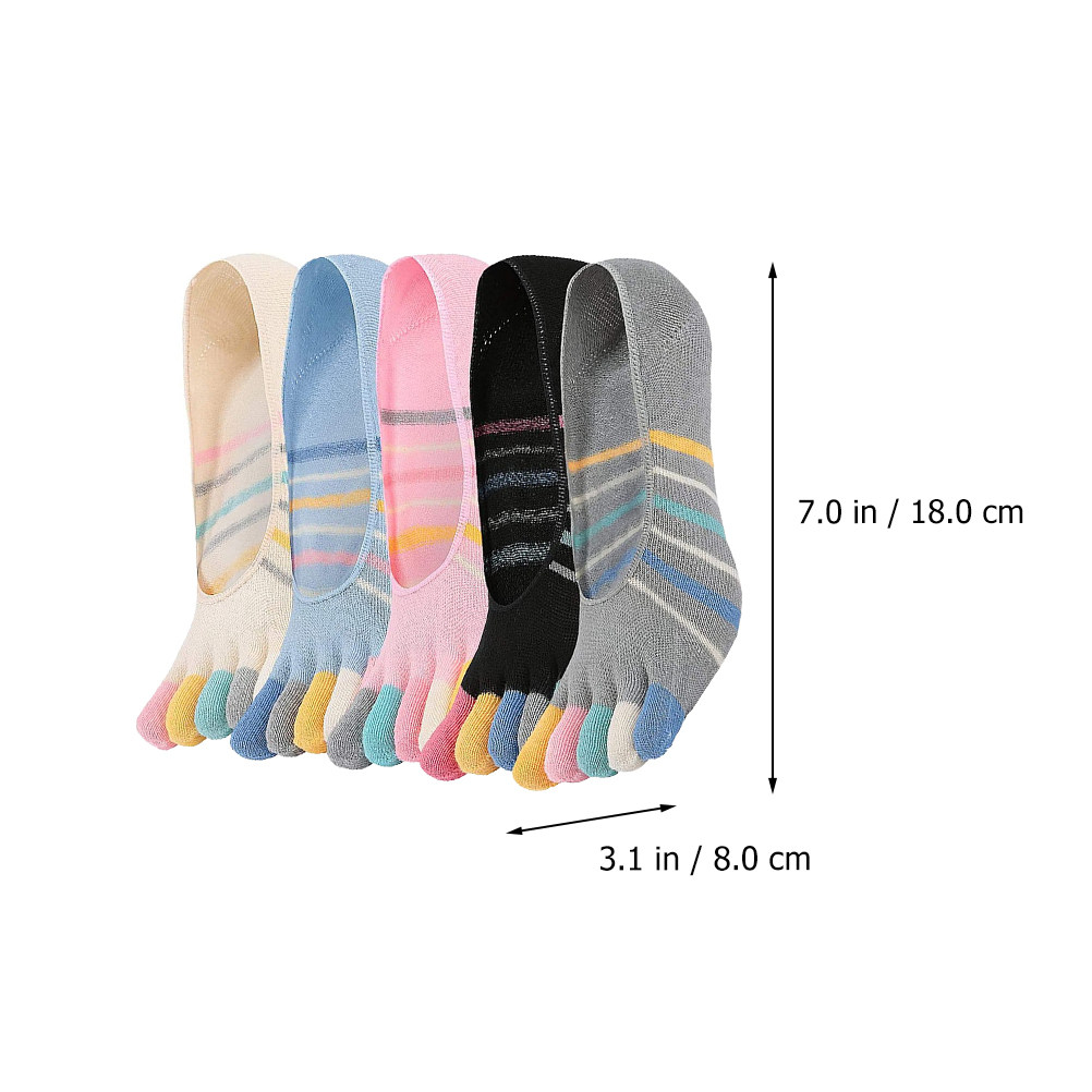 5Pairs Yoga Toe Socks Women Lo - Invisibility Sock Loafer avis et prix