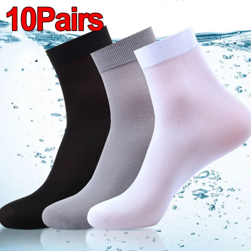 10Pairs Men Socks Summer Ultra - Silk Sock Bamboo avis et prix