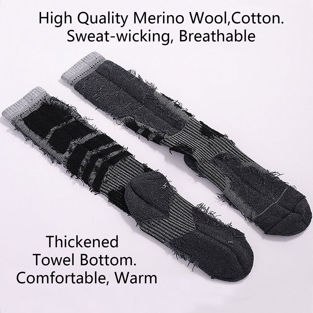 Thickened Merino Wool Outdoor  - Wool Hiking Sock avis et prix
