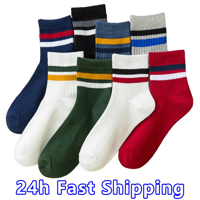 3 Pairs/Pack Cotton Mens Socks - Cotton Crew Sock Pack avis et prix