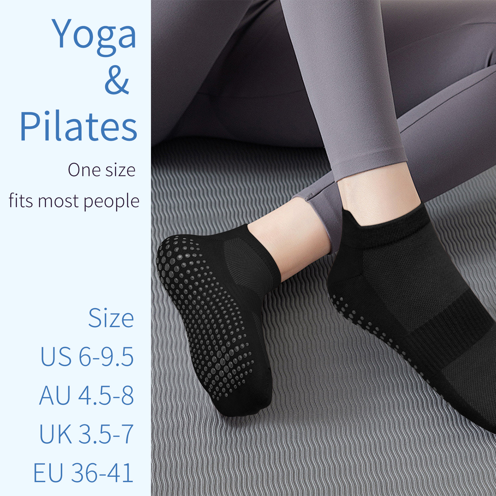 3 Pairs Yoga Socks Women Cotto - No Show Sock Women avis et prix