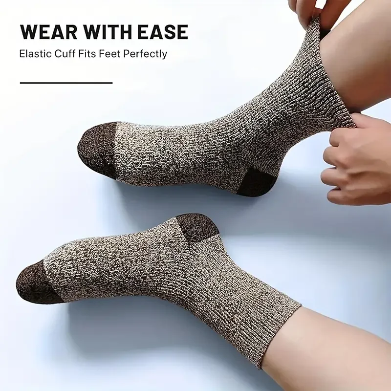 5 Pairs Merino Wool Socks for  - Wool Hiking Sock avis et prix