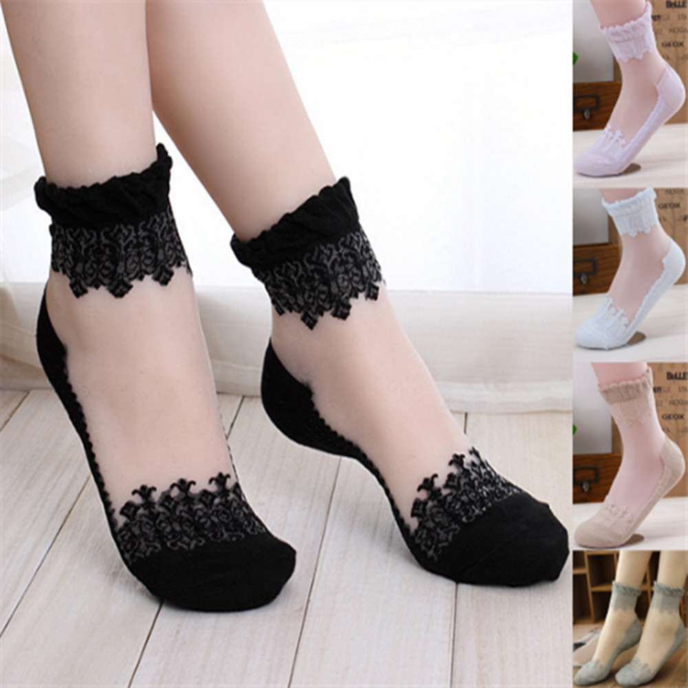 Woman Lace short sock thin soc - Invisibility Sock Loafer avis et prix