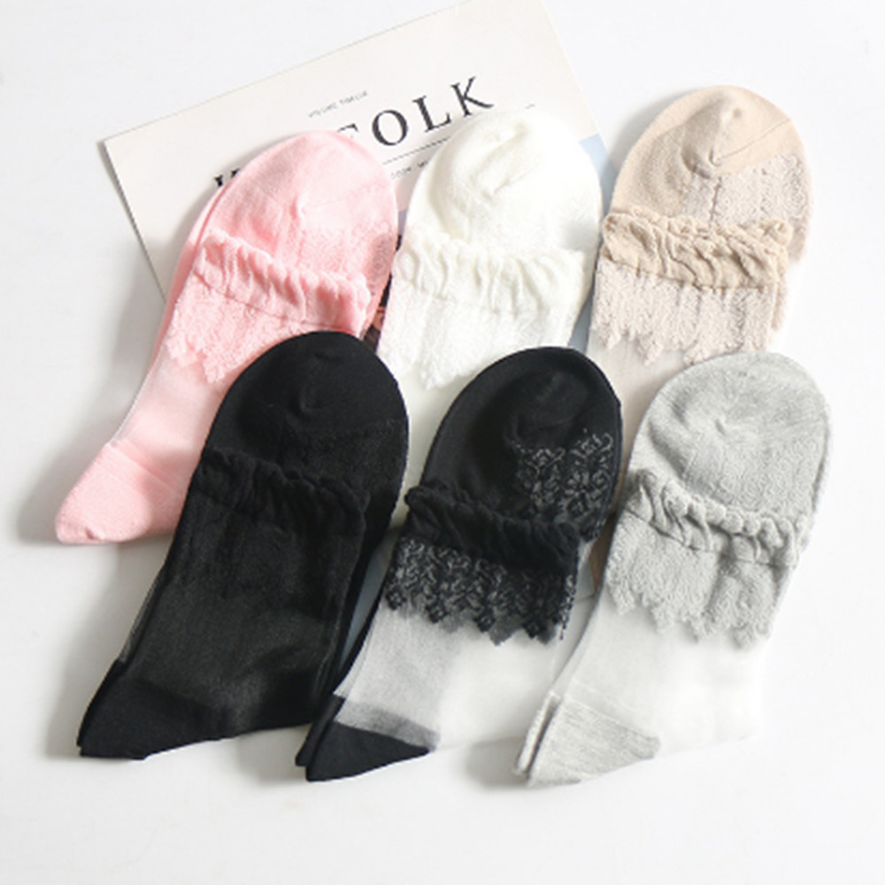 Woman Lace short sock thin soc - Invisibility Sock Loafer avis et prix
