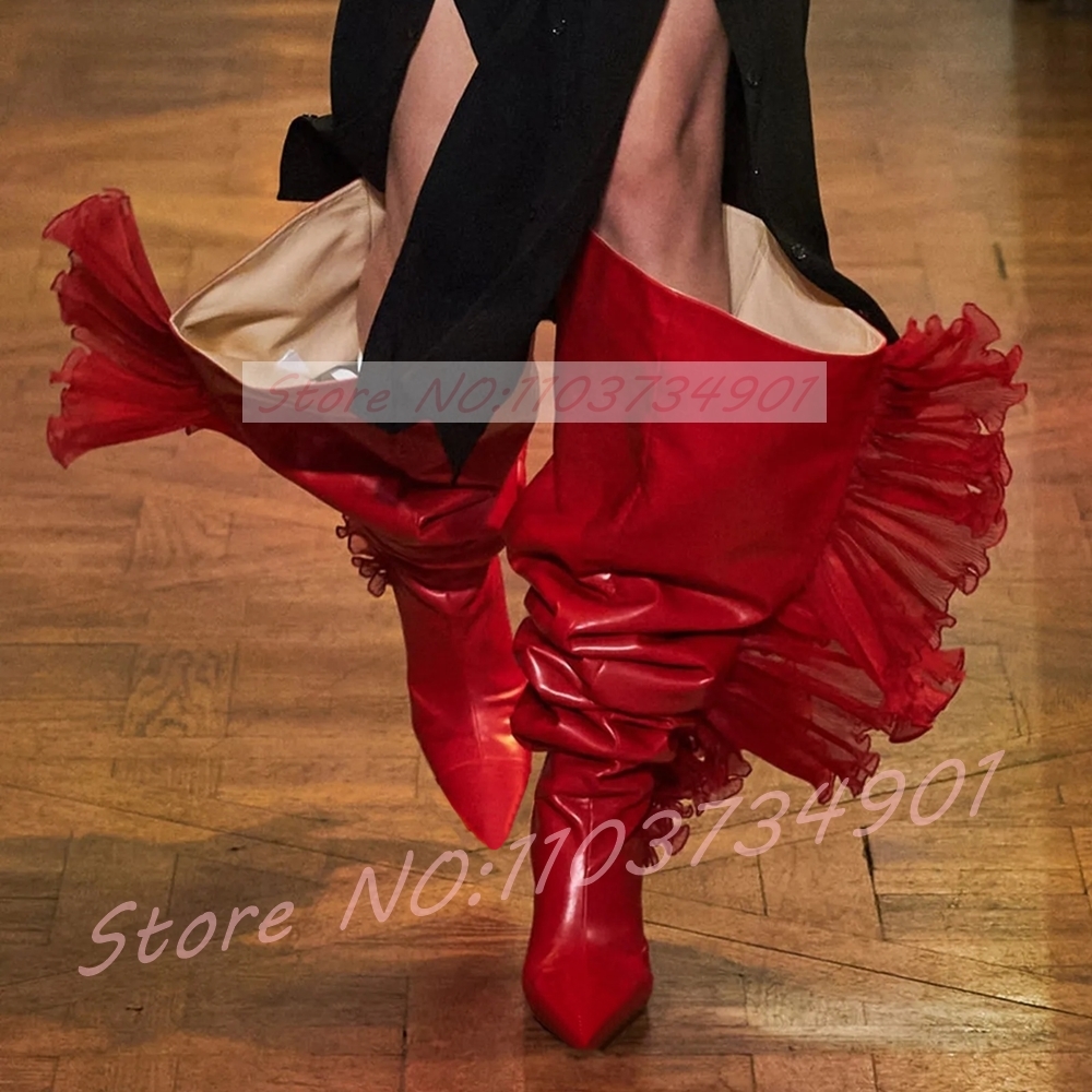 Ruffles Tulle Slouchy Sock Sty - Boot Sock Slouchy avis et prix