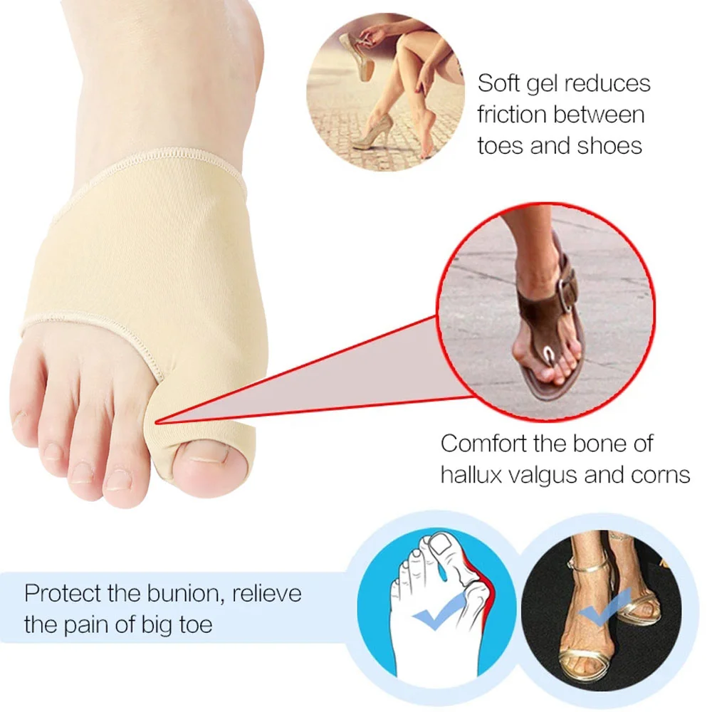 2Pcs Toe Separator Hallux Valg - Ankle Brace Sock avis et prix